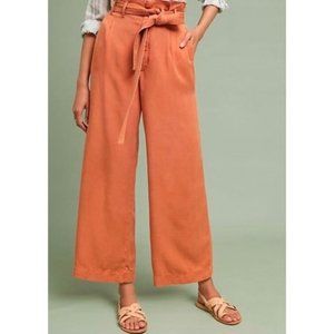 [Anthropologie] Blythe High Waist Paperbag Wide-Leg Pants in Rust